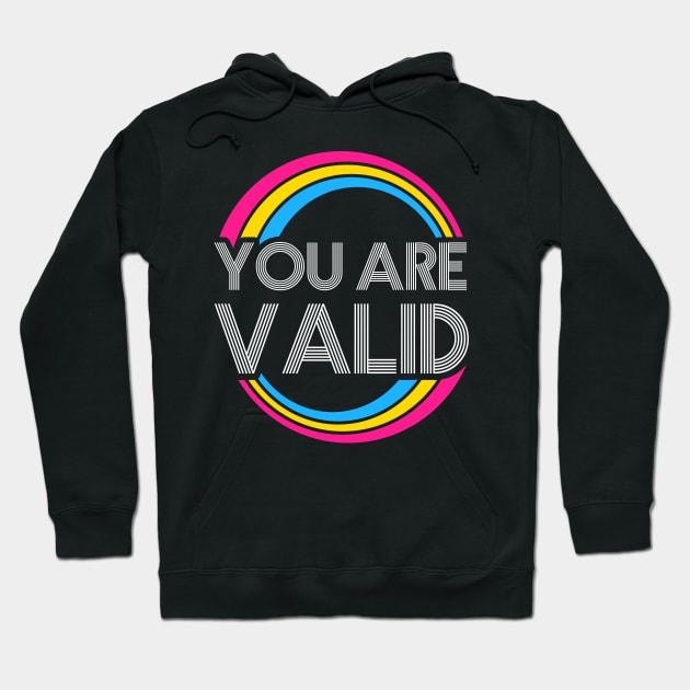 You Are Valid Pansexual LGBT Pride Lgbtq Pride Month Equality T-Shirt Human Rights Queer Liberal Hoodie by NickDezArts